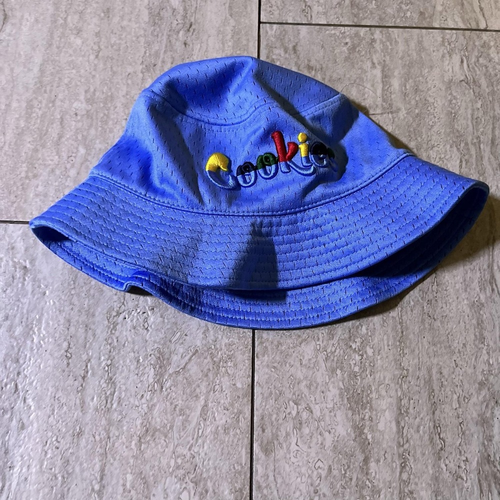 Cookies Hat Bucket Fitted Mens Small Medium Blue Mesh Embroidered Logo Colorful